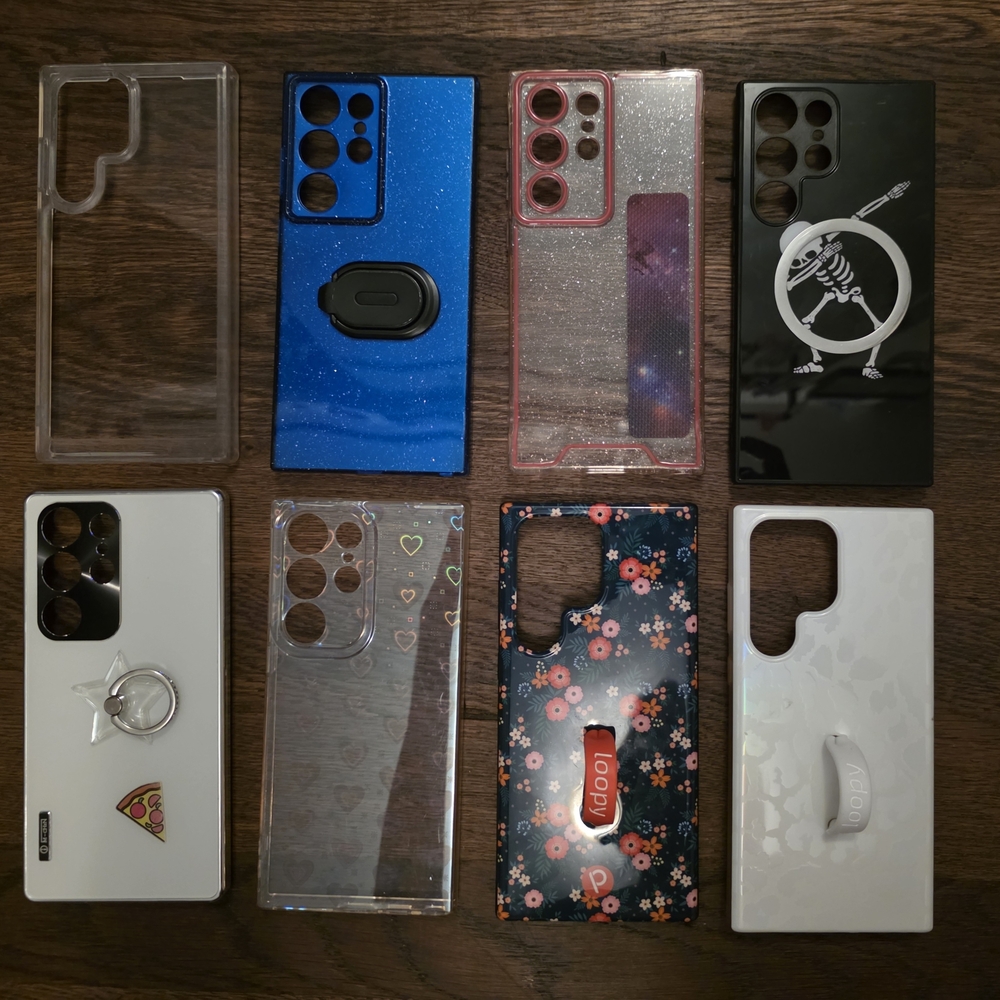 Loopy Case Collection - Clear, Blue, Black, White, Floral